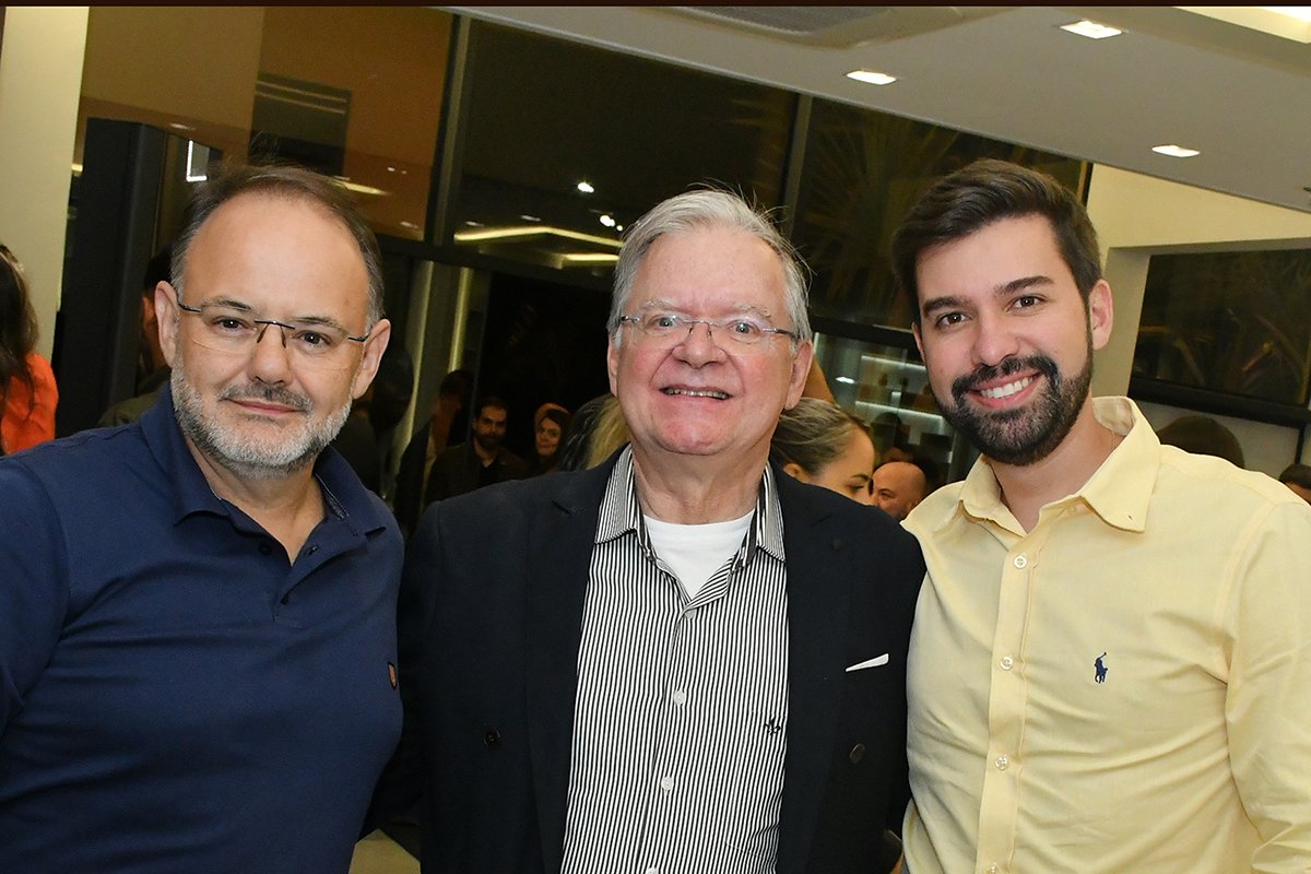 Marcos Silva, João Bosco Aurichio e Guilherme Aurichio
